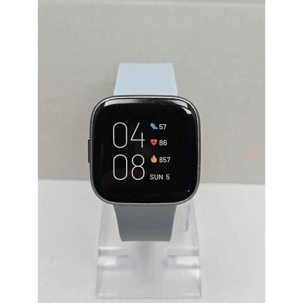 Fitbit Versa 2 Smartwatch Gray 40mm Alexa WR50M Always On Display W/ Charger